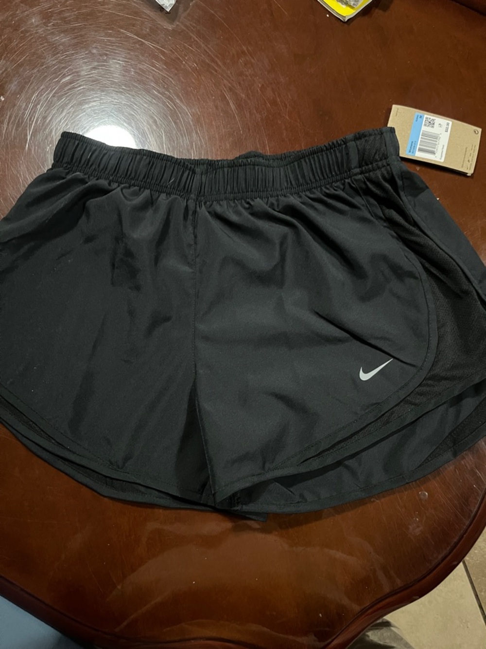 Nike Black Women's Athletic Running Shorts with Swoosh